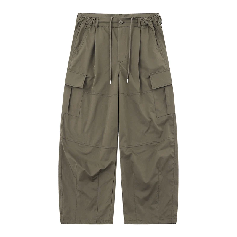 Herren Cargo-Caprihose mit elastischem Bund, Tunnelzug und Utility‑Taschen Nord Taschen