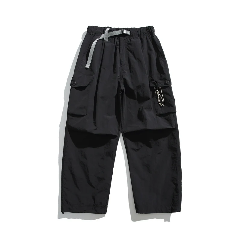 Herren Cargo-Hose im Utility‑Stil mit elastischem Bund und integriertem Gurt Nord Taschen