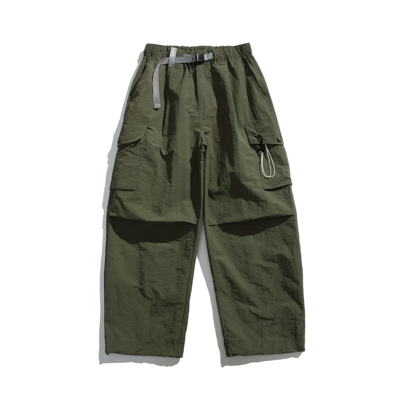 Herren Cargo-Hose im Utility‑Stil mit elastischem Bund und integriertem Gurt Nord Taschen