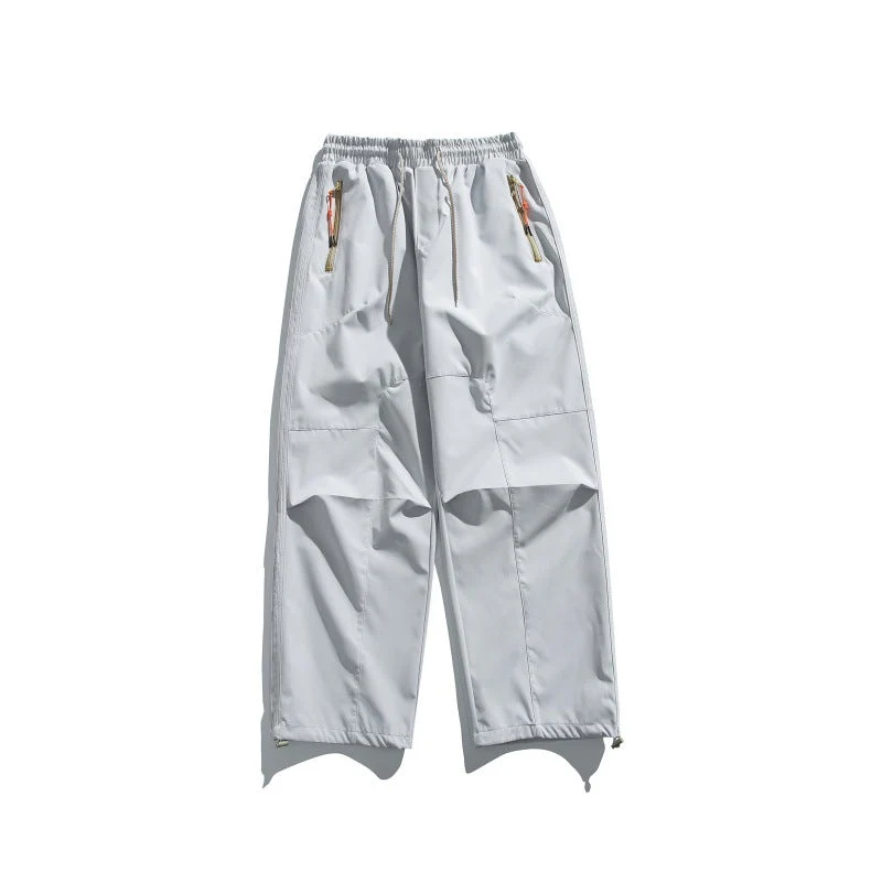 Herren Cargo-Hose mit elastischem Bund, Knie-Paneelen und Reißverschluss-Saum Nord Taschen