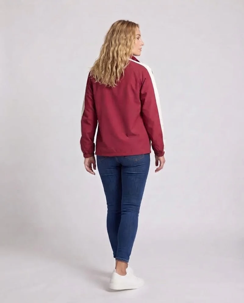Unisex Wende-Übergrößen-Windbreaker mit Stehkragen, Kontrastdetails und Kordelzugsaum Nord Taschen