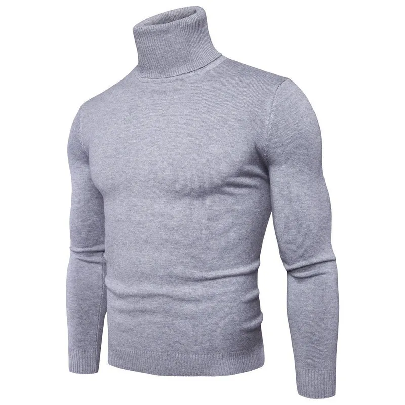 Herren Rollkragenpullover aus feiner Merinowolle