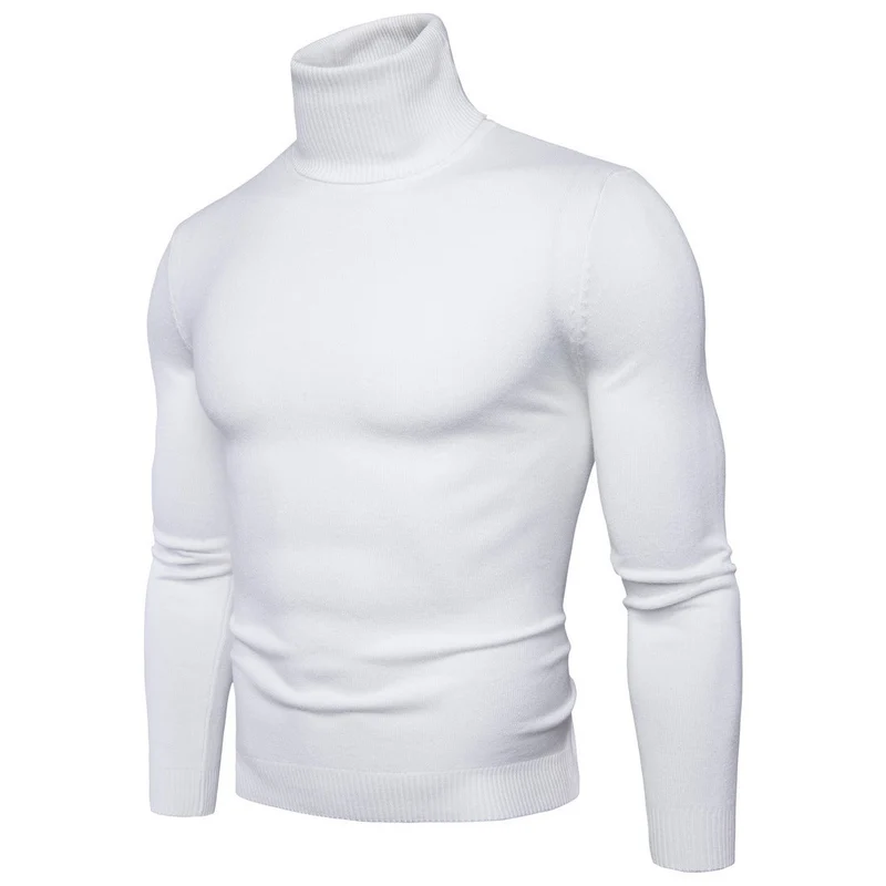 Herren Rollkragenpullover aus feiner Merinowolle