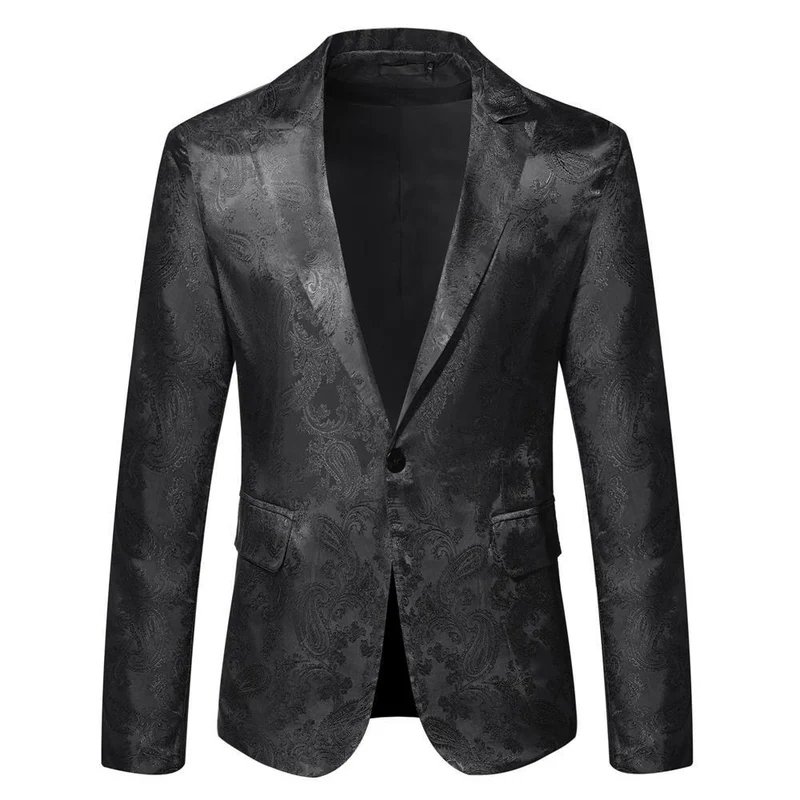 Herren eleganter Blazer mit Paisleymuster - Arvani