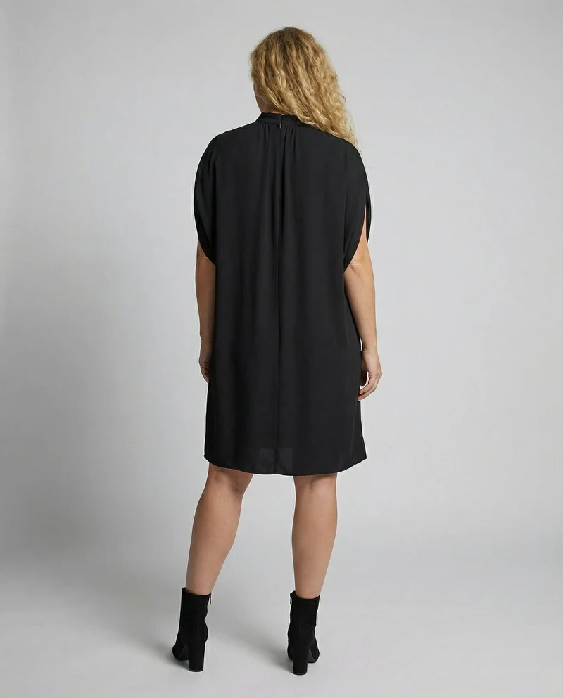 Modernes Damenkleid mit Fledermausärmeln - Arvani