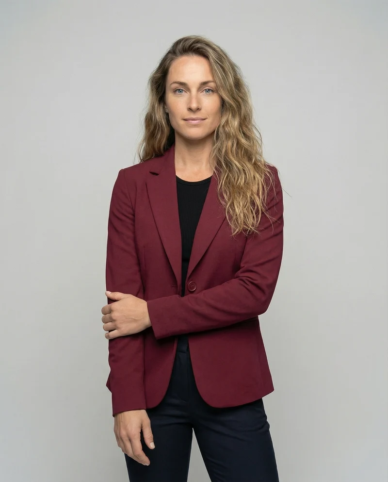 Damen Klassische Prinzessnähte Business-Sakko - Arvani