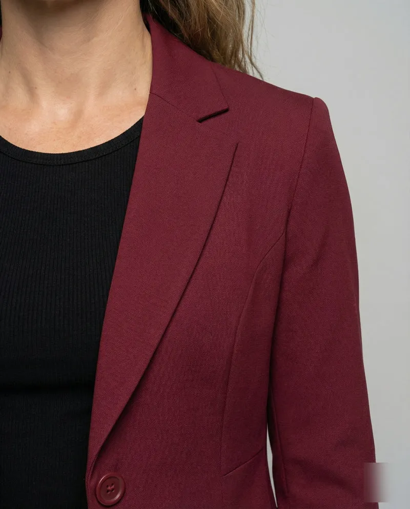 Damen Klassische Prinzessnähte Business-Sakko - Arvani