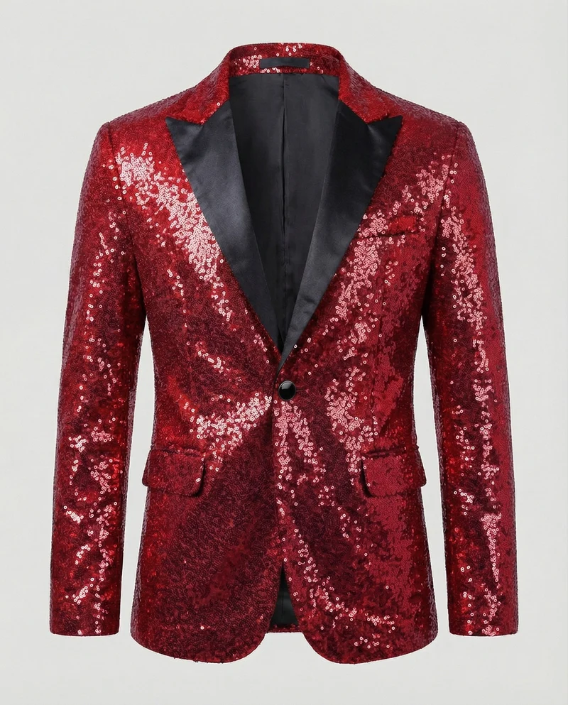 Glamouröser Pailletten Blazer