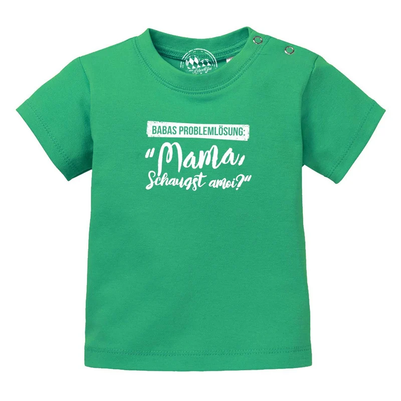 Baby T-Shirt "Babas Problemlösung…"