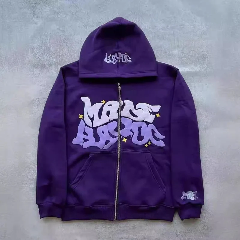 Damen sportliche Kapuzenjacke im urbanen Graffiti-Stil