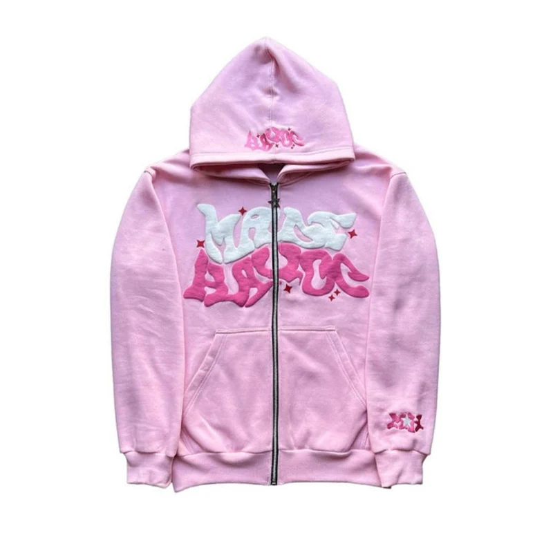 Damen sportliche Kapuzenjacke im urbanen Graffiti-Stil
