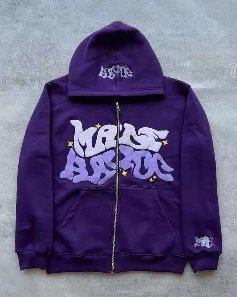 Damen sportliche Kapuzenjacke im urbanen Graffiti-Stil