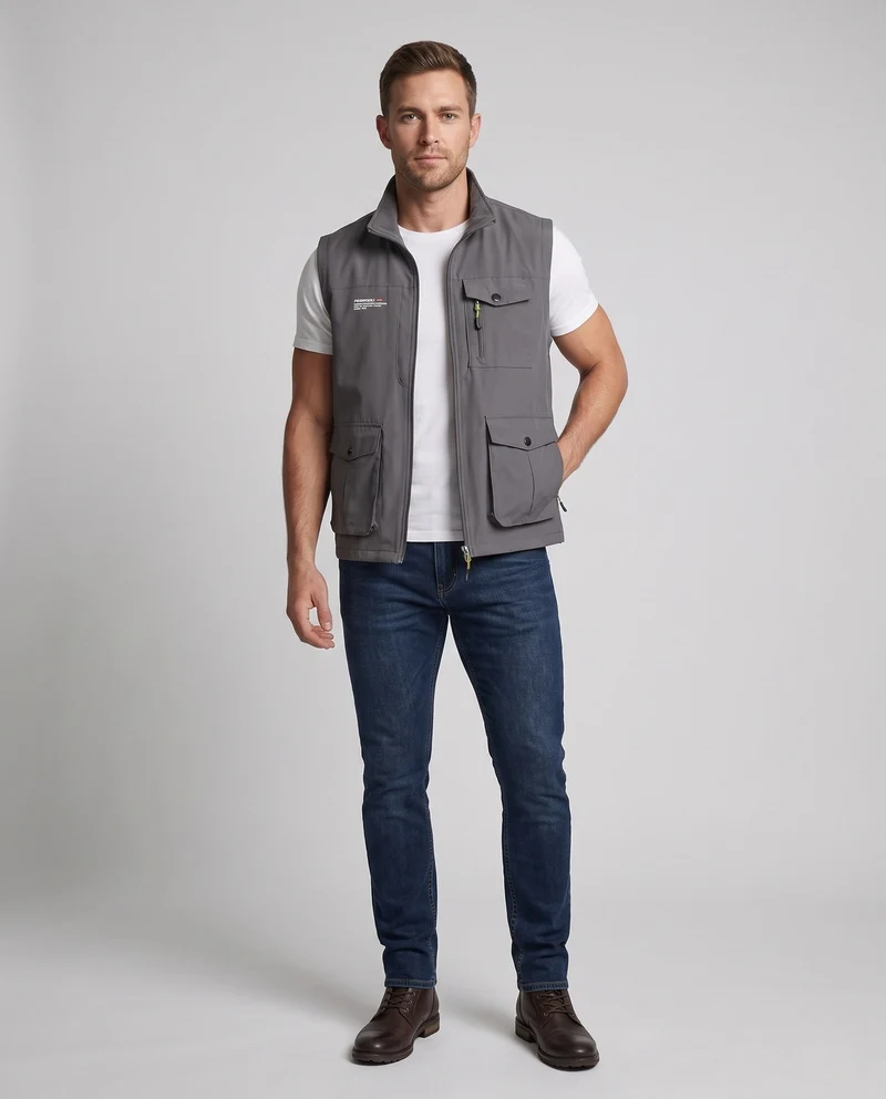 Herren Multifunktionale Weste Nord Taschen