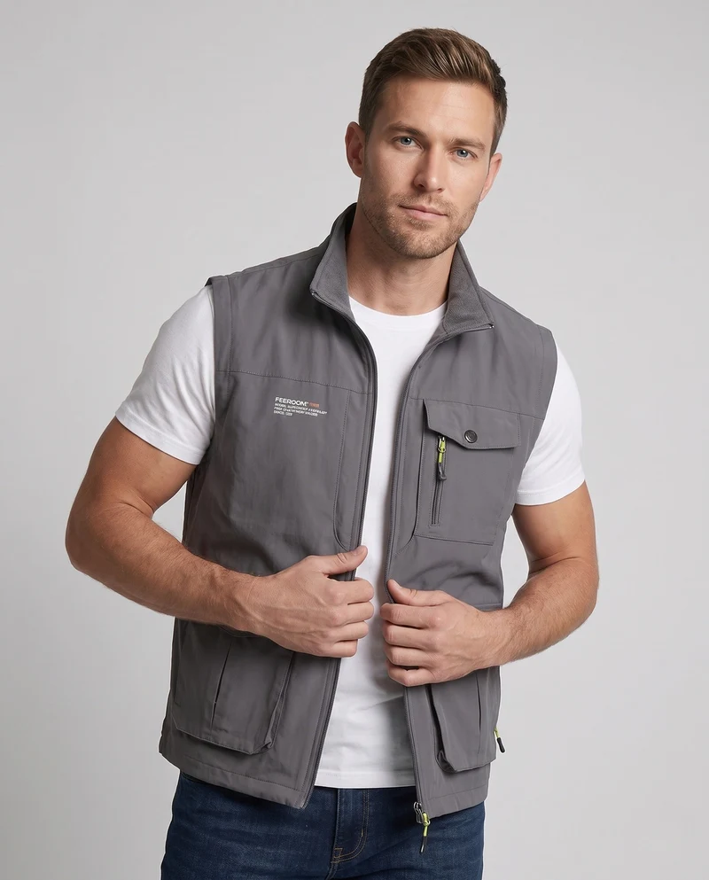 Herren Multifunktionale Weste Nord Taschen