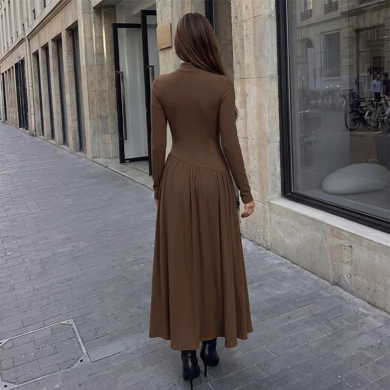 Damen Figurbetontes Maxi‑Kleid Nord Taschen