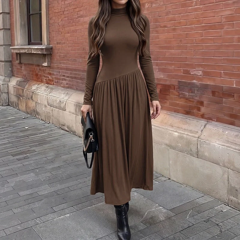 Damen Figurbetontes Maxi‑Kleid Nord Taschen