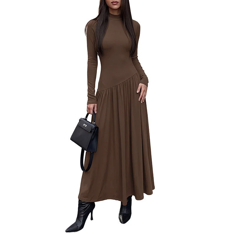Damen Figurbetontes Maxi‑Kleid Nord Taschen