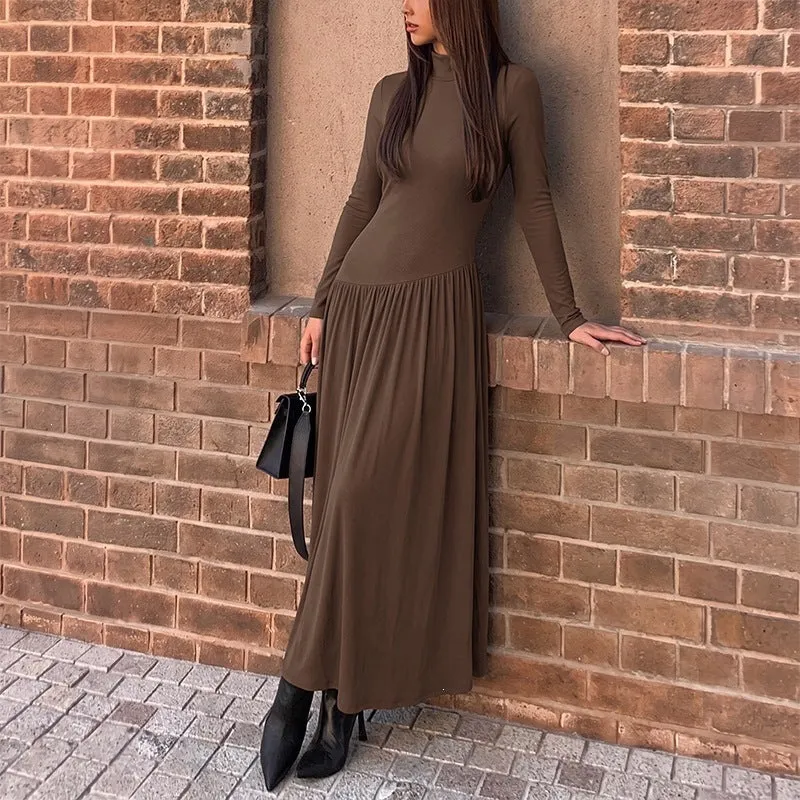 Damen Figurbetontes Maxi‑Kleid Nord Taschen