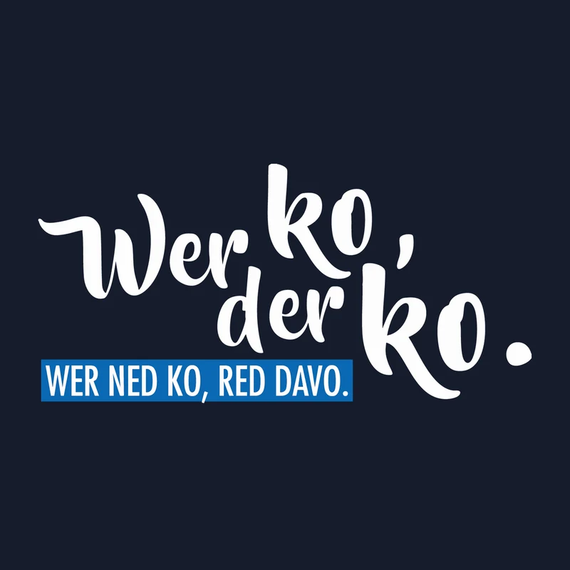 Hoodie "Wer ko, der ko"