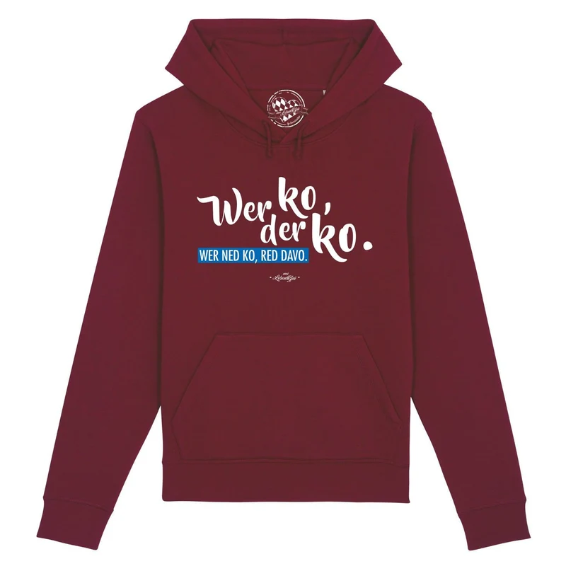 Hoodie "Wer ko, der ko"
