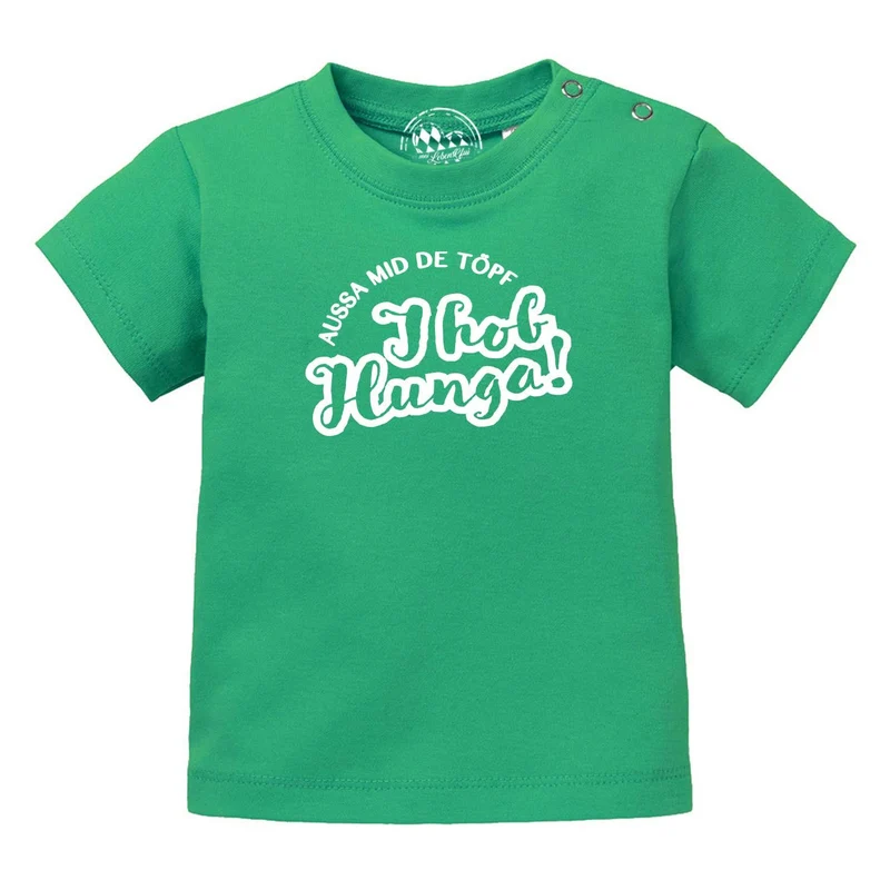 Baby T-Shirt "Aussa mid de Töpf…"