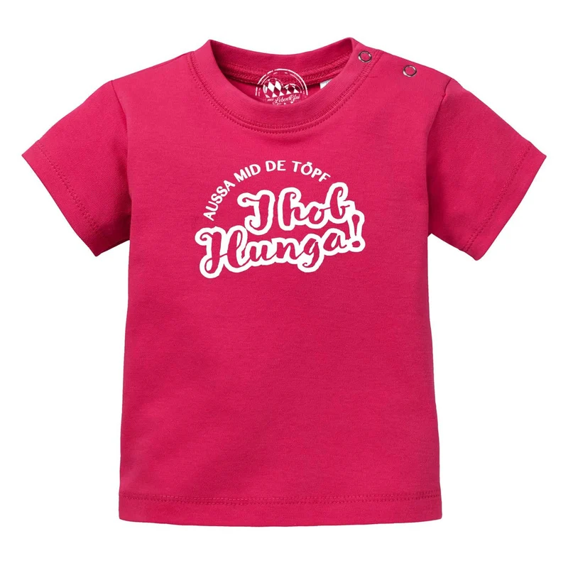 Baby T-Shirt "Aussa mid de Töpf…"