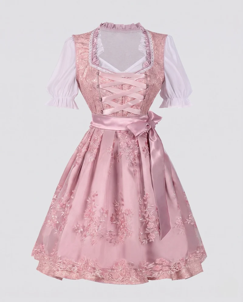 Damen Dirndl mit floralem Design und raffinierten Details Nord Taschen