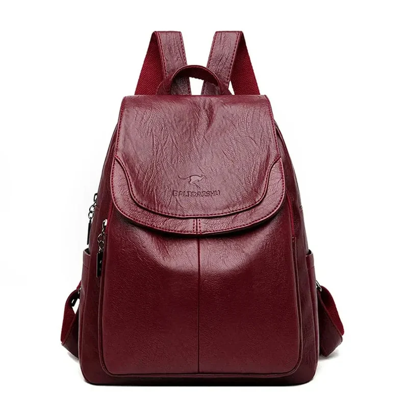 Anti Diebstahl Rucksack Aus Leder