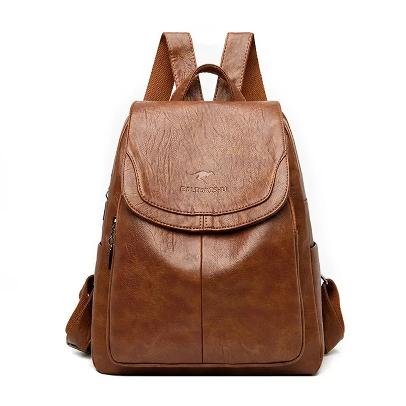 Anti Diebstahl Rucksack Aus Leder