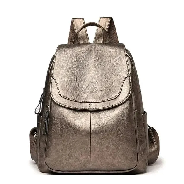 Anti Diebstahl Rucksack Aus Leder