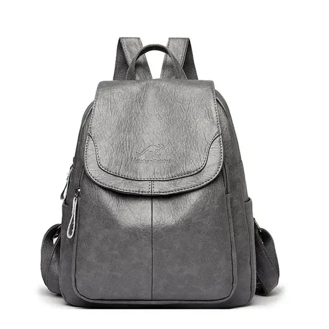 Anti Diebstahl Rucksack Aus Leder