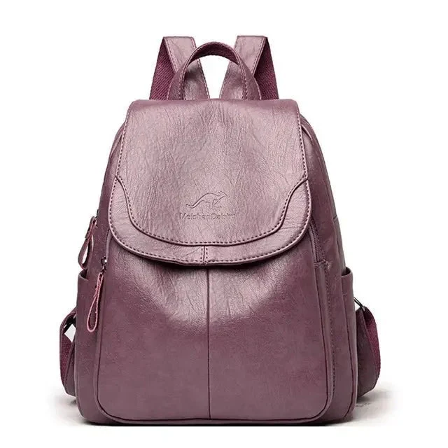 Anti Diebstahl Rucksack Aus Leder