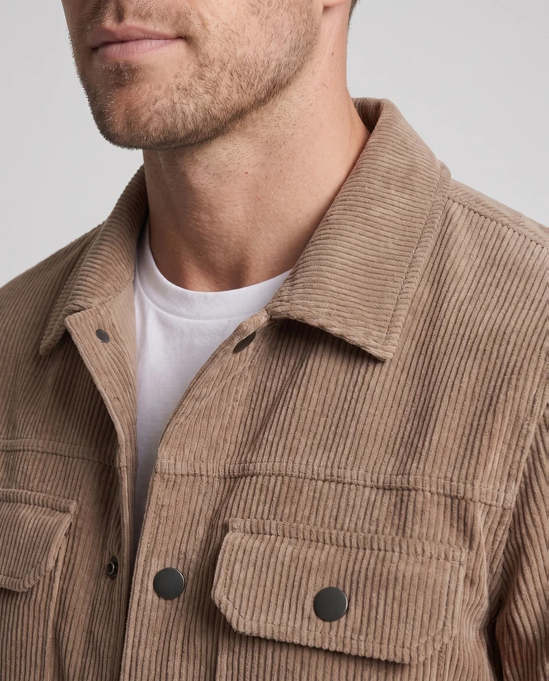 Herren Freizeit Cordjacke mit Brusttaschen Nord Taschen