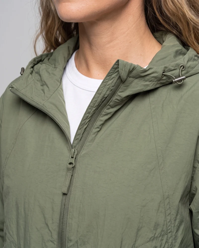 Unisex nan leichte winddichte Kapuzenjacke im Oversize-Schnitt mit verstellbarem Saum Nord Taschen