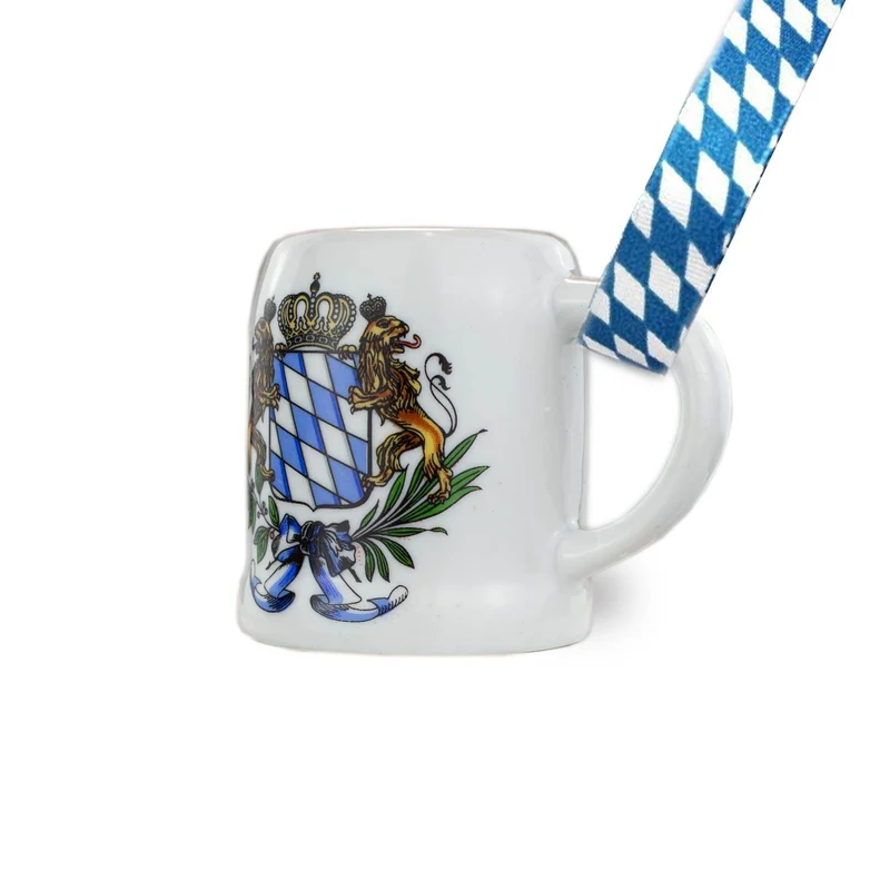 Minimaßkrug Raute Fahne am Band