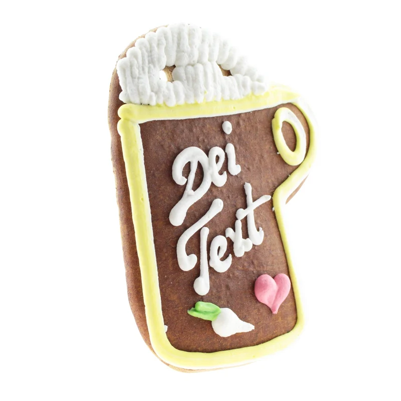 Lebkuchenherz in Masskrugform