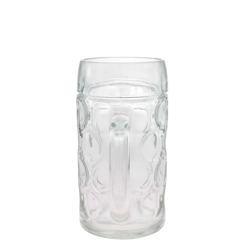 Glas Maßkrug mit Logodruck
