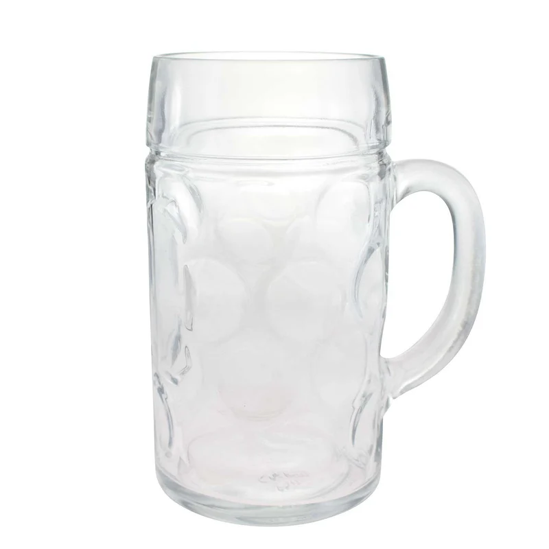 Glas-Masskrug mit Logo