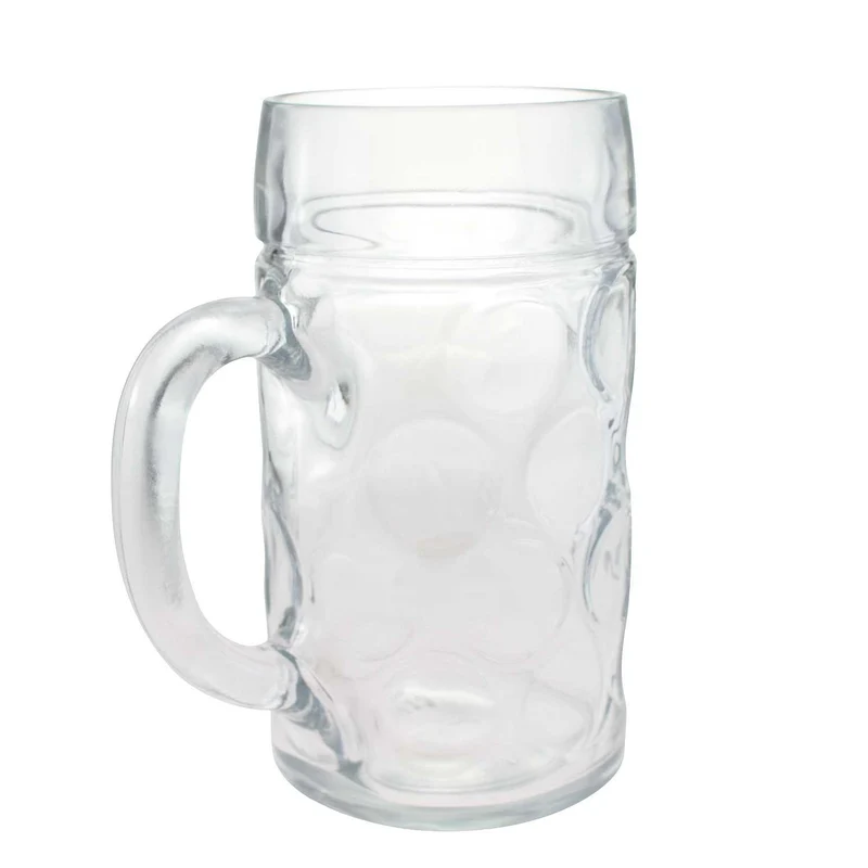 Glas-Masskrug mit Logo