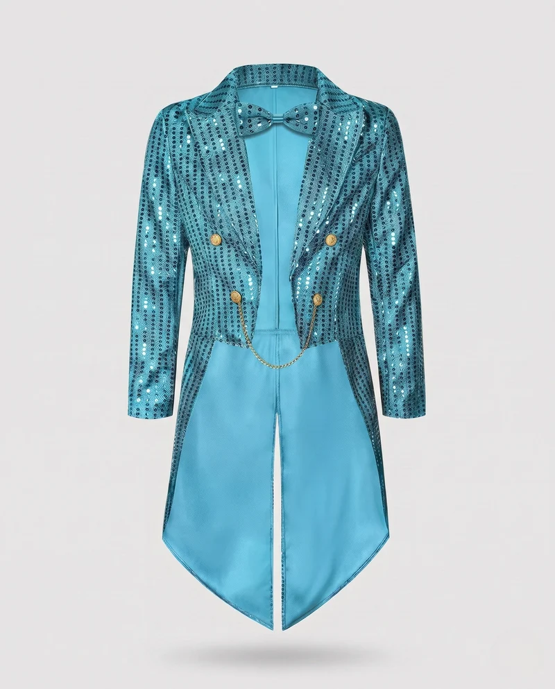 Frauen festlichen Glitzer Blazer Nord Taschen