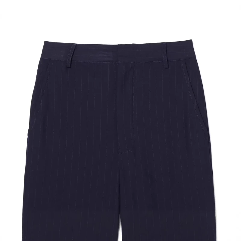 Damen Zweiteiliges Anzug-Set mit asymmetrischem Stehkragen-Blazer und weiter Palazzohose Nord Taschen
