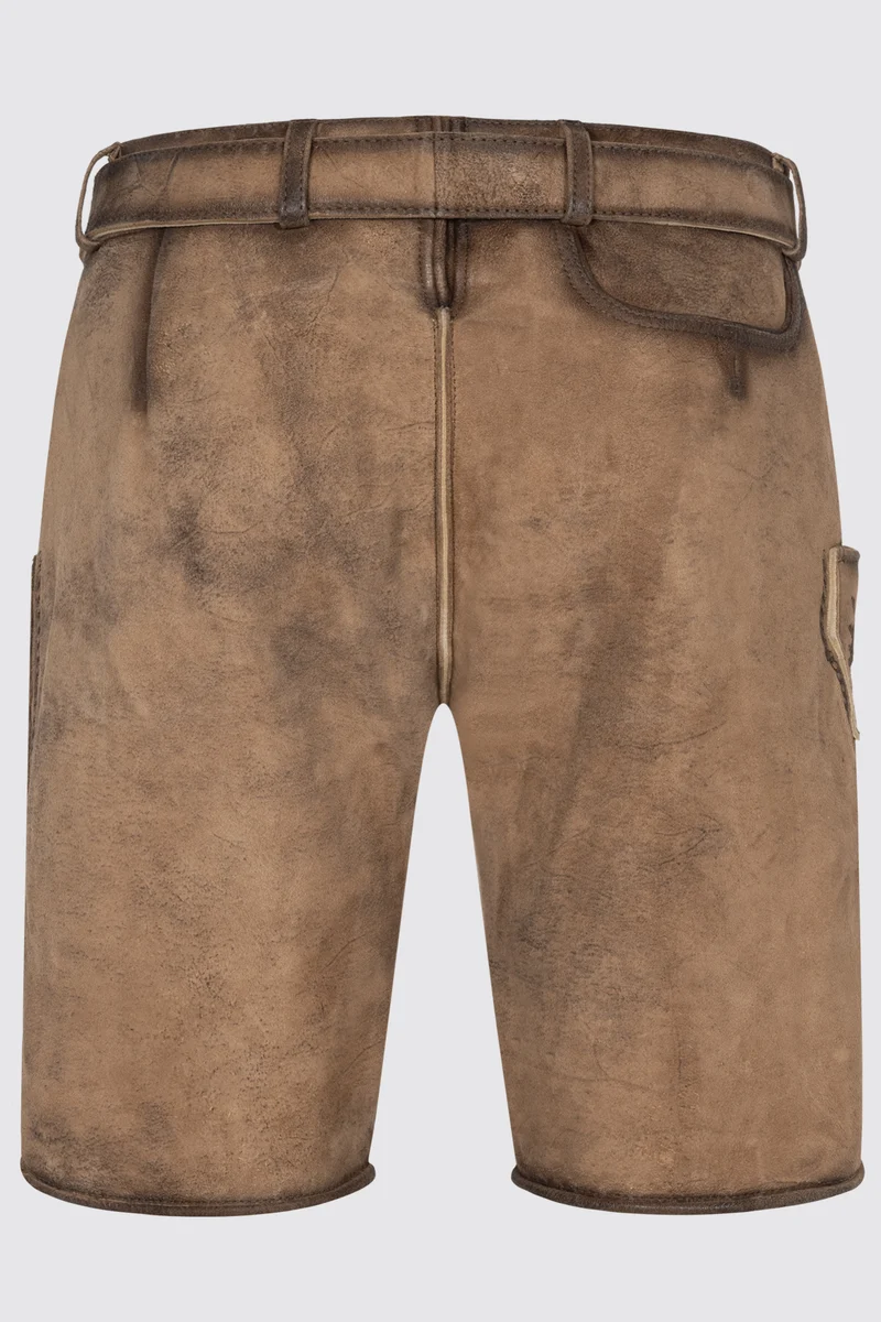 Herren Lederhose DEVIAN mit Gürtel - Krüger Buam - 962070-000-0007