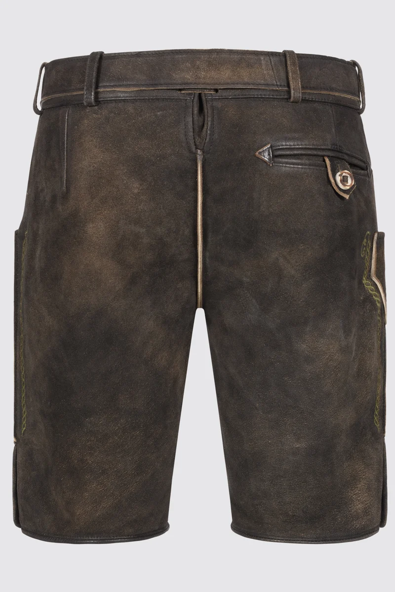 Herren Lederhose MILIAN mit Gürtel - Krüger Buam - 965070-000-0076