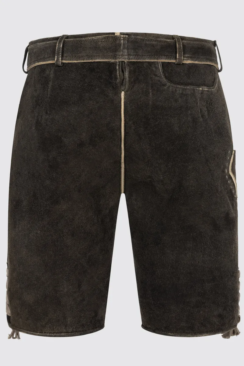 Herren Lederhose CALLE % mit Gürtel - Krüger Buam - 961269-000-0076