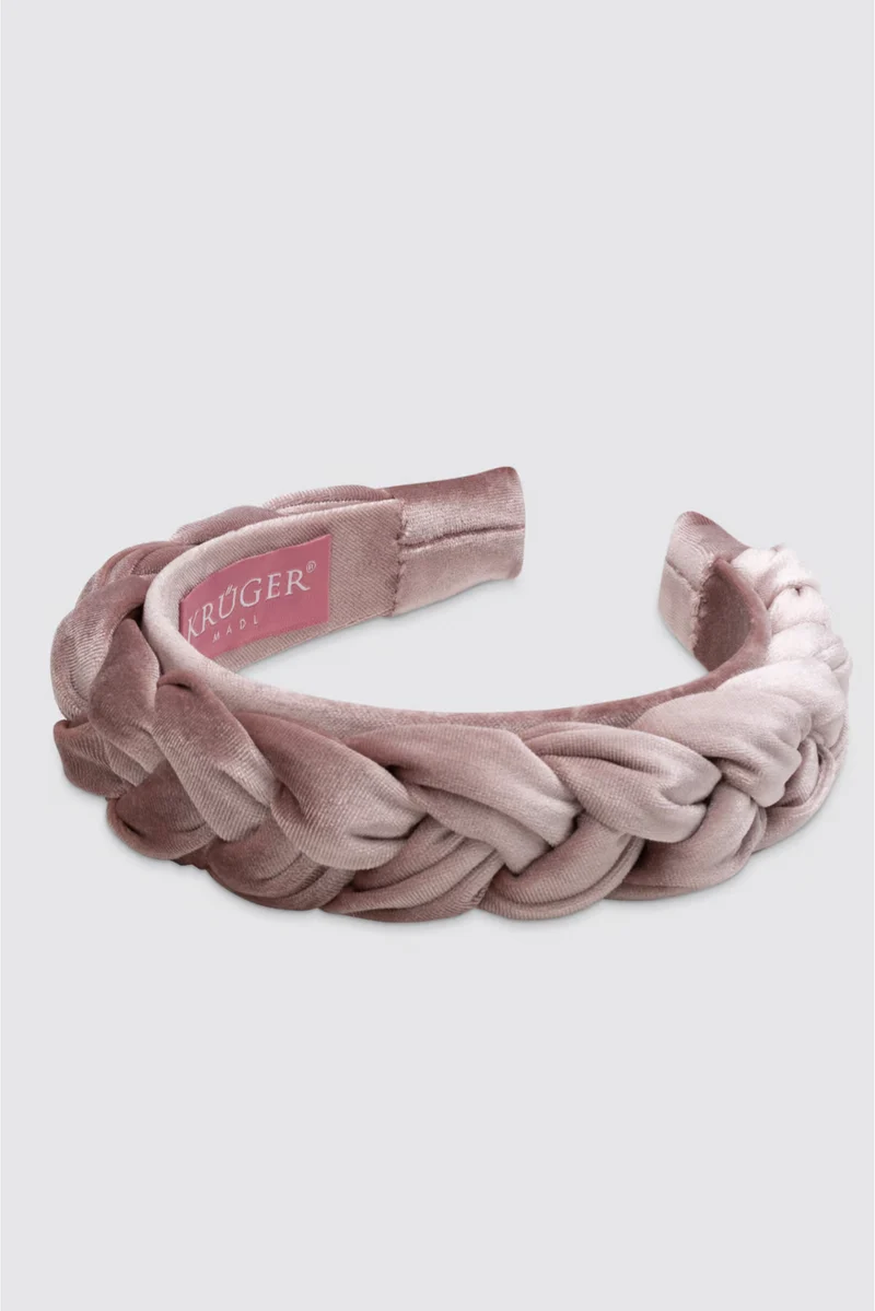 Geflochtener Haarreif Samt breit - Krüger - 001775-000 - verschiedene Farben