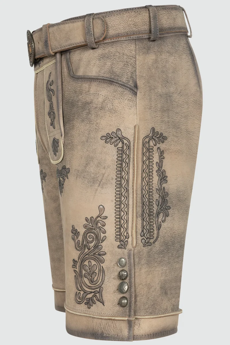 Herren Lederhose ROB % - mit Gürtel - Krüger Buam - 961768-000-0023