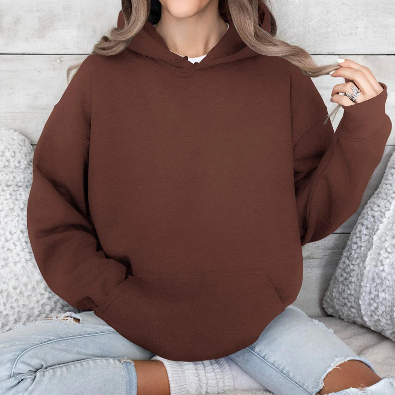 Damen Oversize Kapuzenpullover mit weihnachtlichem Glitzer-Weinglas-Print Nord Taschen