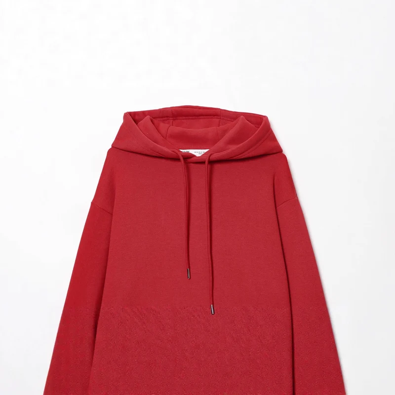 Damen Oversize Kapuzenpullover aus schwerer Baumwollmischung mit Kängurutasche und Tunnelzug Nord Taschen