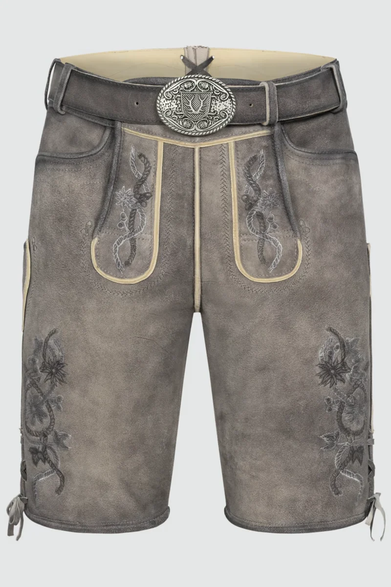 Herren Lederhose MIRKO - mit Gürtel - Krüger Buam - 961368-000-0044