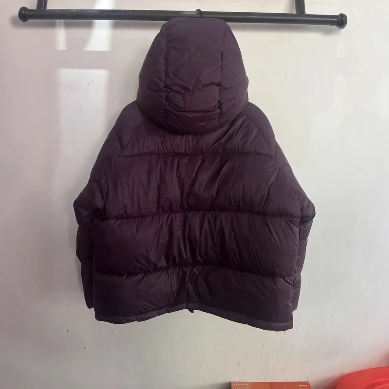 Damen Boxy Steppjacke mit hohem Kragen, Kapuze und verdeckter Verschluss Nord Taschen